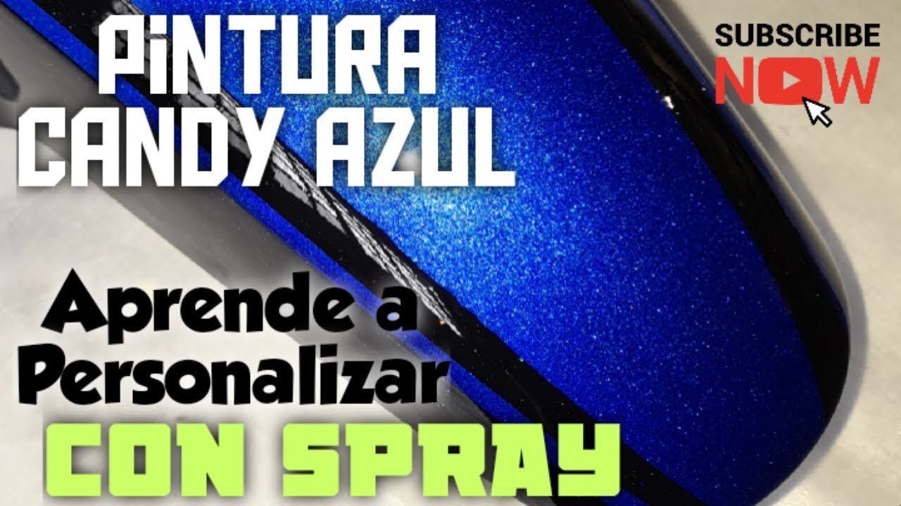 ❤ PINTURA CANDY en SPRAY ❤ , pintamos un guardabarros de moto. EVOCOLORS