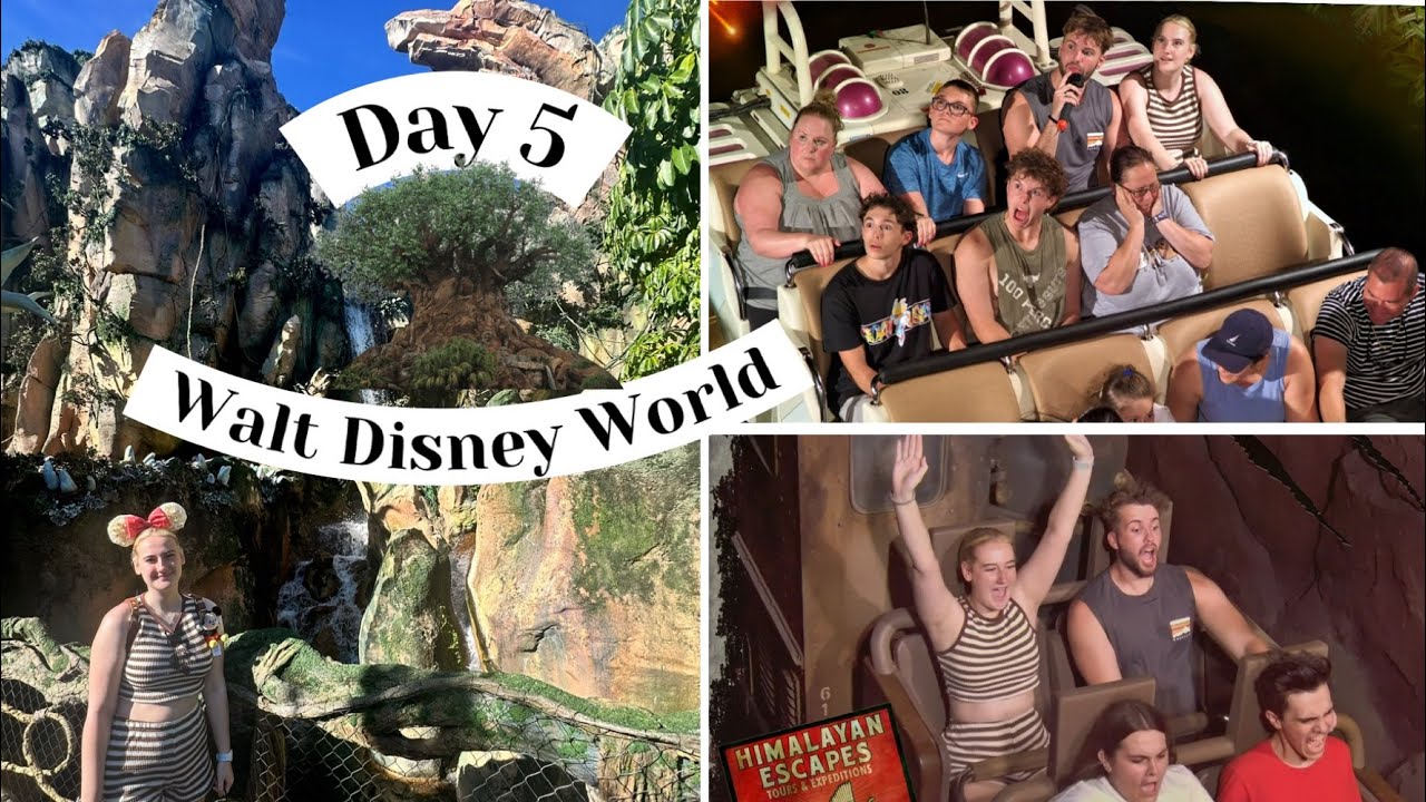 Walt Disney World | Day 5 (part 1) - Animal Kingdom, Rain Forest Cafe and Dino Ride Closing !!