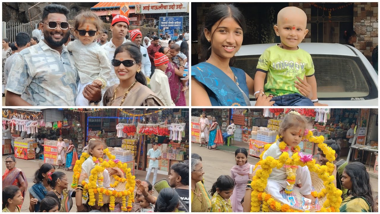 गेलो एकविरेला श्रीतेज भाच्याचे केस काढायला 👶🏻🥂😍