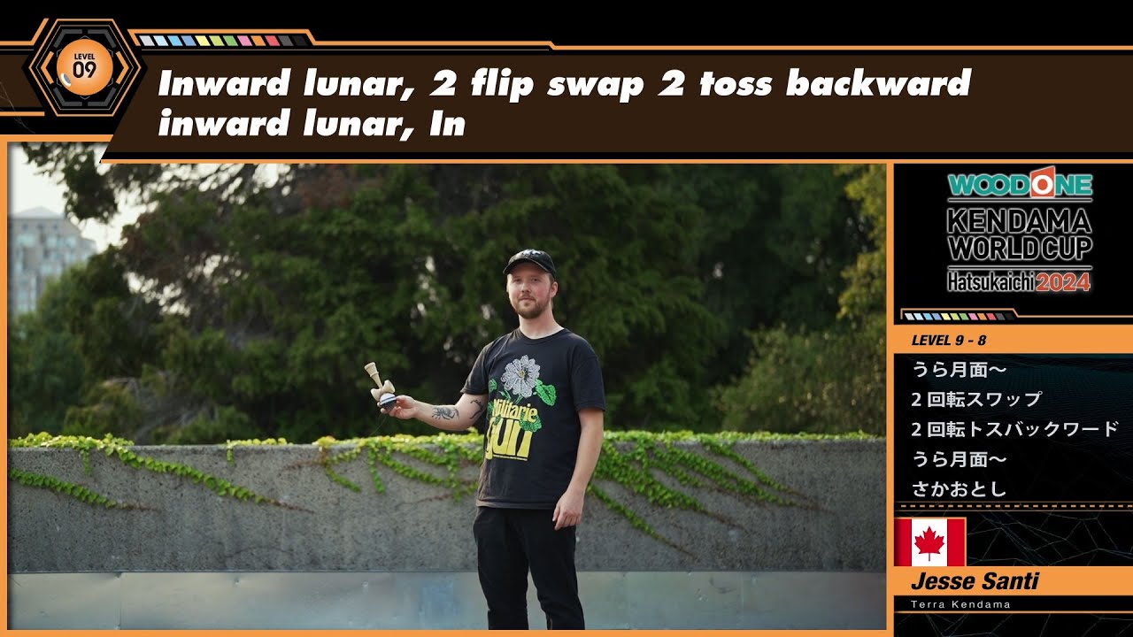 【KWC2024】Tricks - Level 9: WOODONE Kendama World Cup Hatsukaichi 2024 【ウッドワンけん玉ワールドカップ廿日市2024】