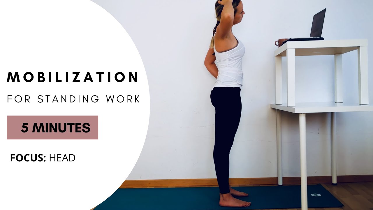 Mobilization while standing (Low Intensity - Focus: head)