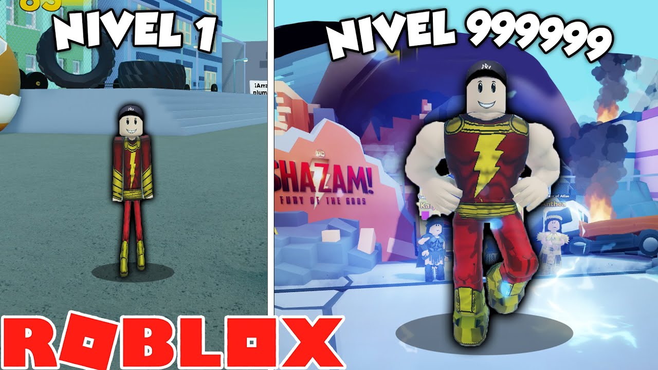 Me Hago Shazam Super Fuerte 🦸‍♂️💪 en Strongman Simulator Roblox