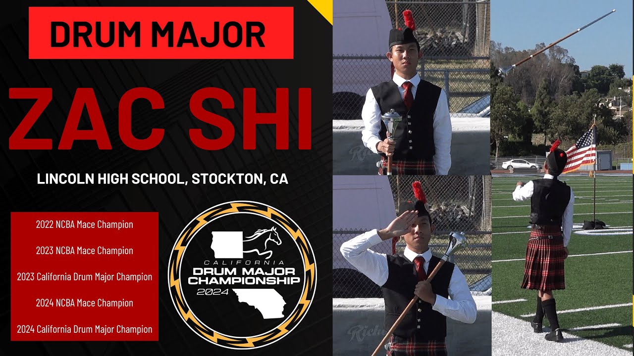 Drum Major Zac Shi - Parade Masters - 2024 California Drum Major Championships