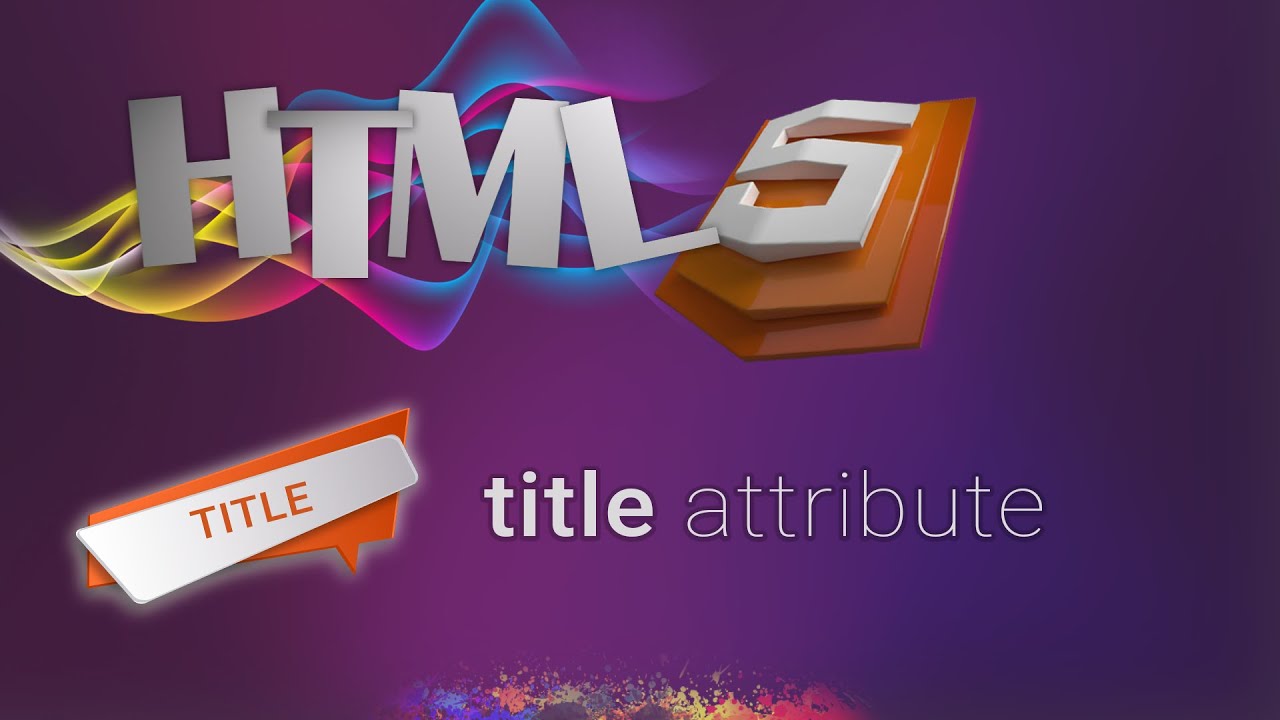 HTML for beginners 06: title HTML attribute