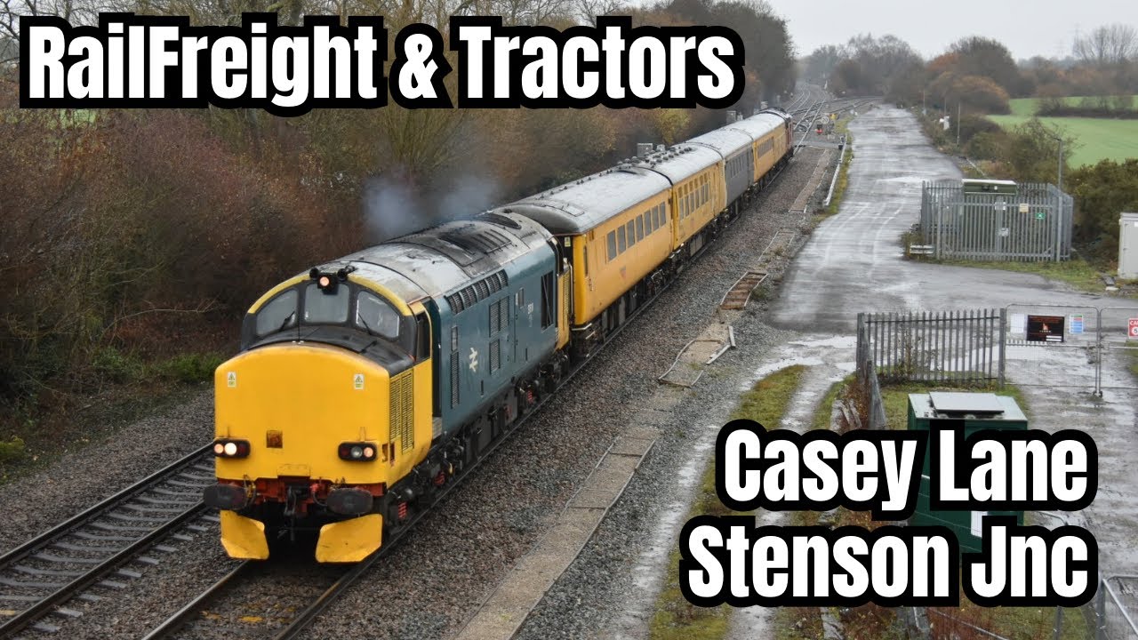 RAIN to SUNSHINE!! Freight Trains & Class 37s + Solo Class 90 - GREAT two Locations 