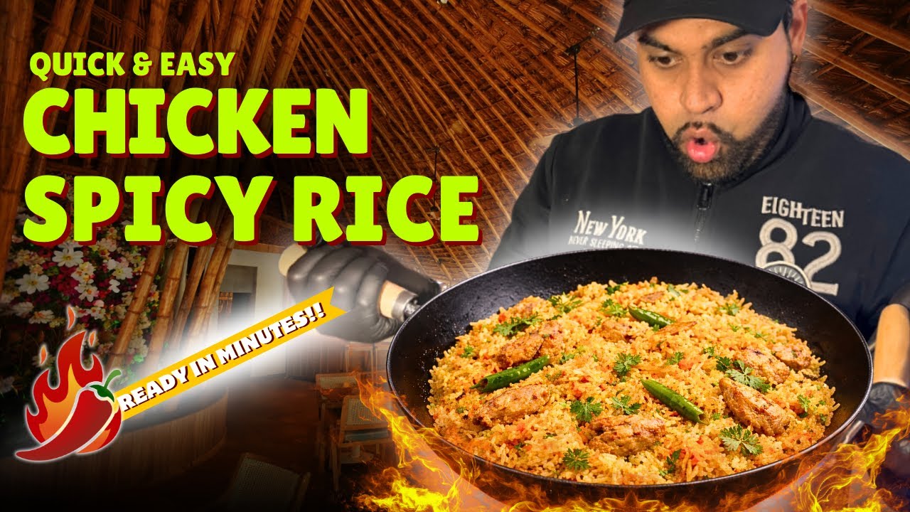 Lazy Day? Make This Spicy Chicken Rice in Minutes 🔥 | Easy Dinner Idea Ready In Minutes 
