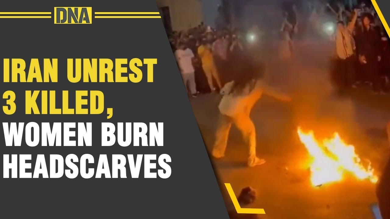 Iran unrest: 3 killed, women burn headscarves at anti-hijab protests