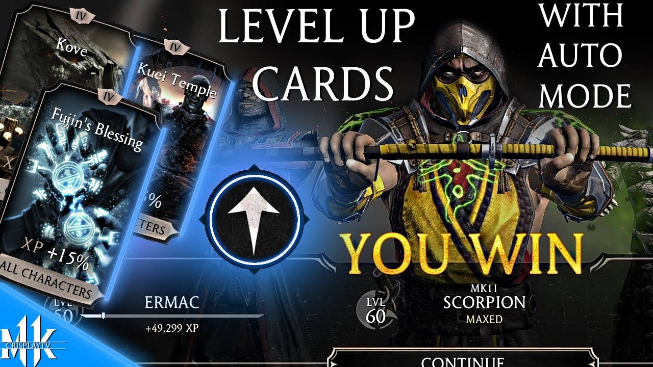 How to Level Up Character Faster and Easy with Auto Mode! MK Mobile Tips #3.