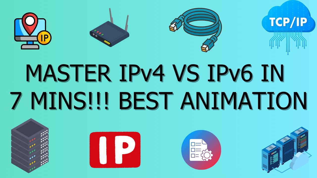 IPv4 и IPv6: простое объяснение за 7 минут! | Лучшая анимация | NAT, IPv6, IPv4, публичный и част...