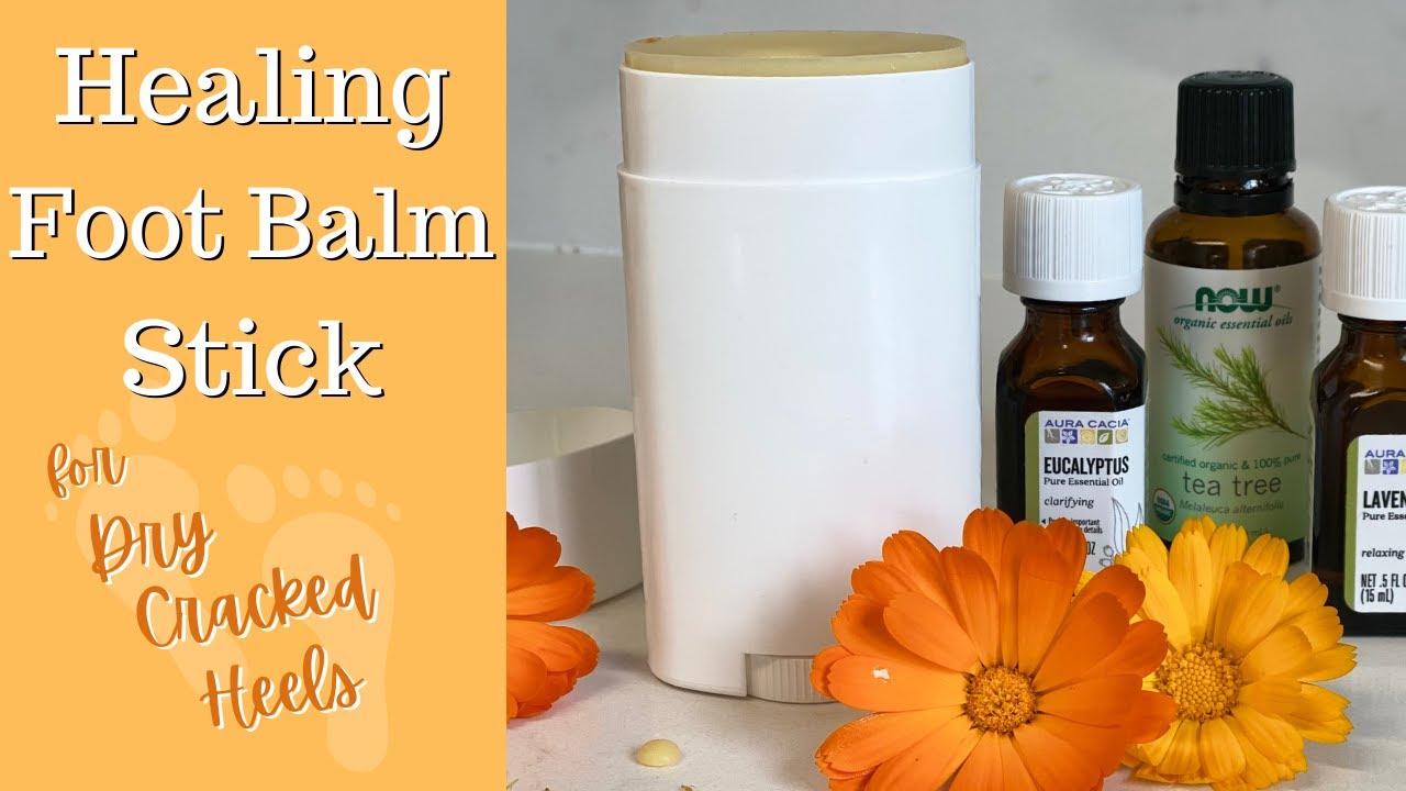 Diy Healing Foot Balm Stick- For Dry, Cracked Heels