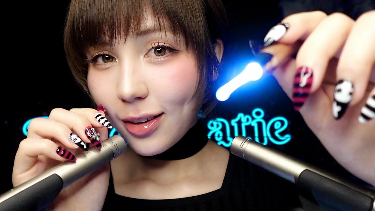 asmr♡Супер-крупный план японских триггерных слов и визуальных триггеров ♡(-_-)zzz