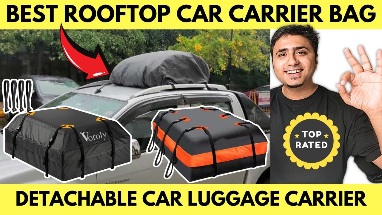 Best car rooftop cargo bag India✅ Rooftop Car Carrier Bag ✅ Rooftop Cargo bag without Roof rack