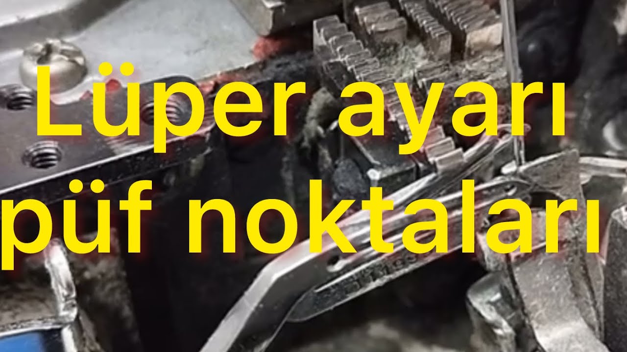 Overlok üç iplik iğne ve lüper ayarı