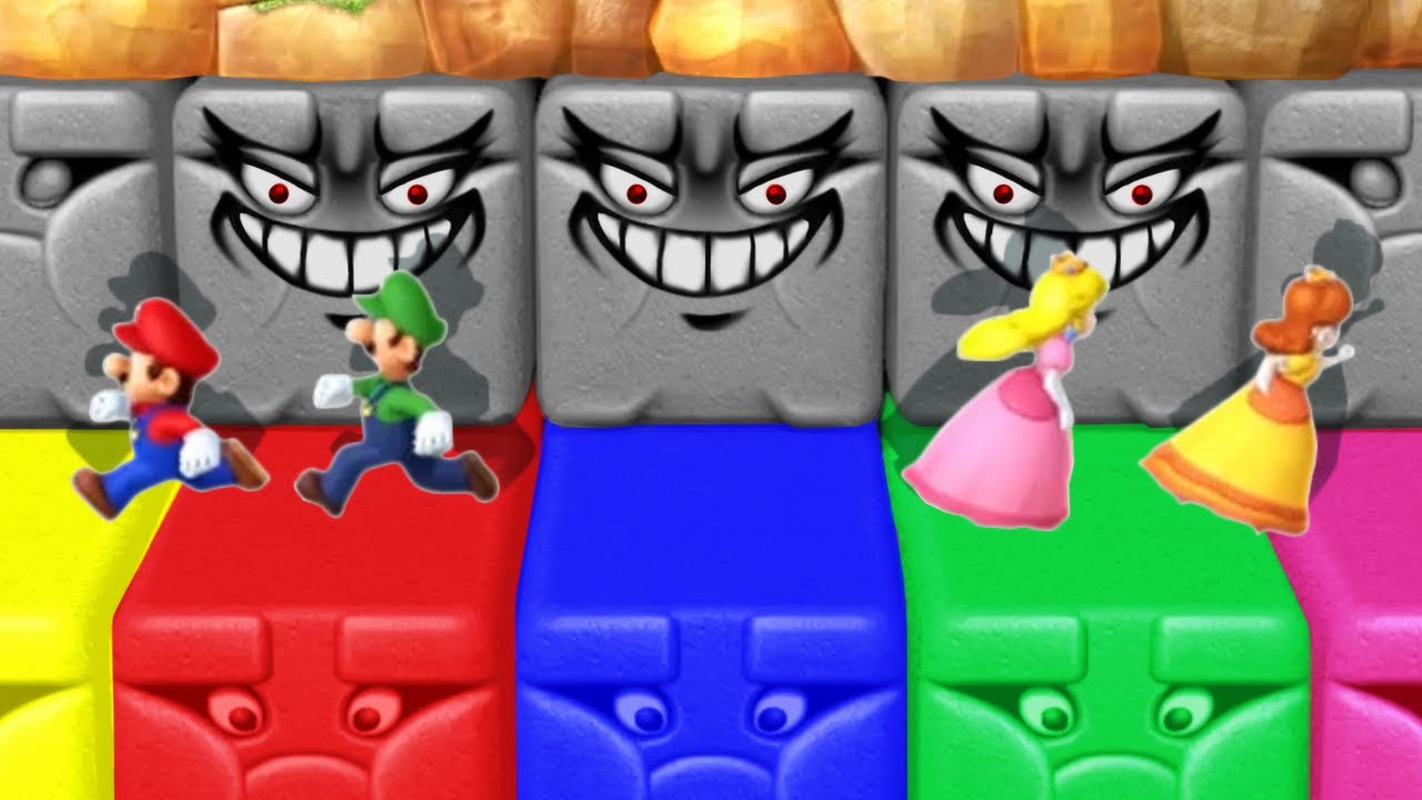 Mario Party 10 MiniGames - Mario Vs Luigi Vs Peach Vs Yoshi (Master Cpu)