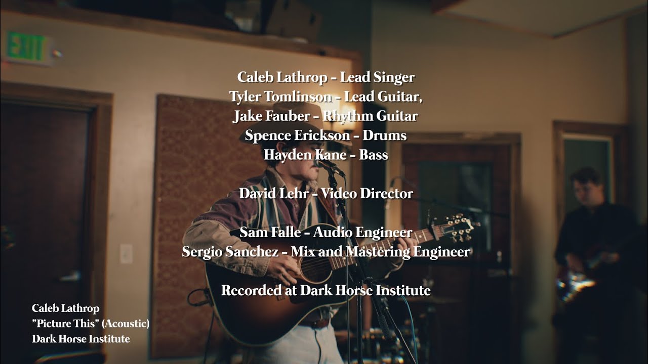 Caleb Lathrop - Picture This (Acoustic)