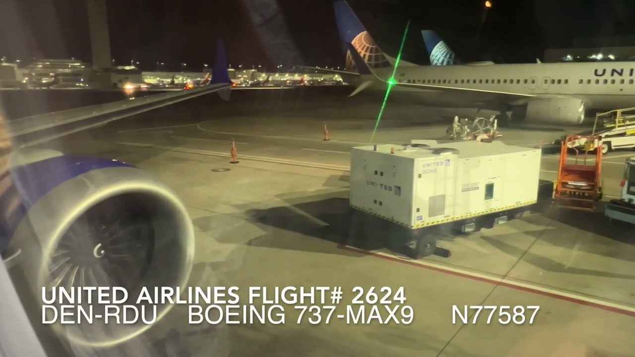 United Flight#2624 DEN-RDU B737-MAX9