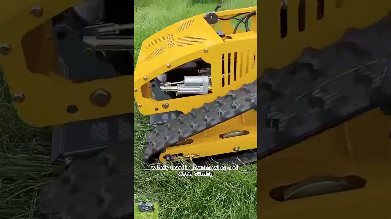 550mm cutting width self-charging generator cut height 1-18 cm radio controlled tracked lawn mower