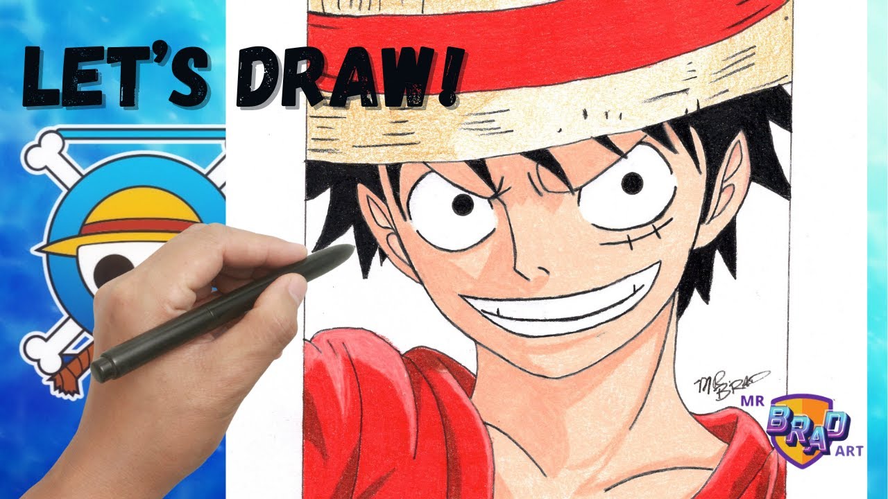 How to Draw Luffy One Piece Anime Character