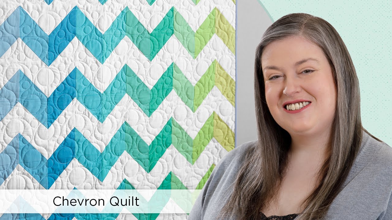 How to Make a Chevron Quilt - Free Quilting Tutorial