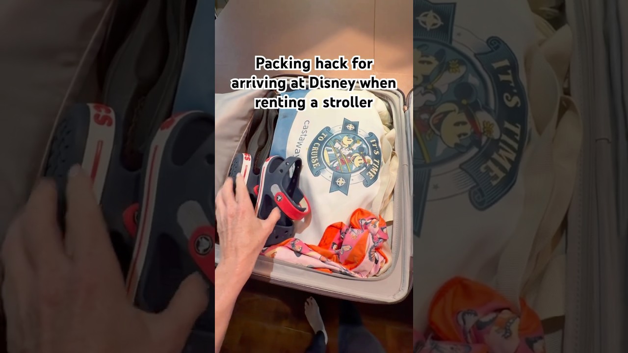 Disney Travel Hack: How to Pack for Stroller Rental When Flying ✈️ #disneyworld #disneyresorts