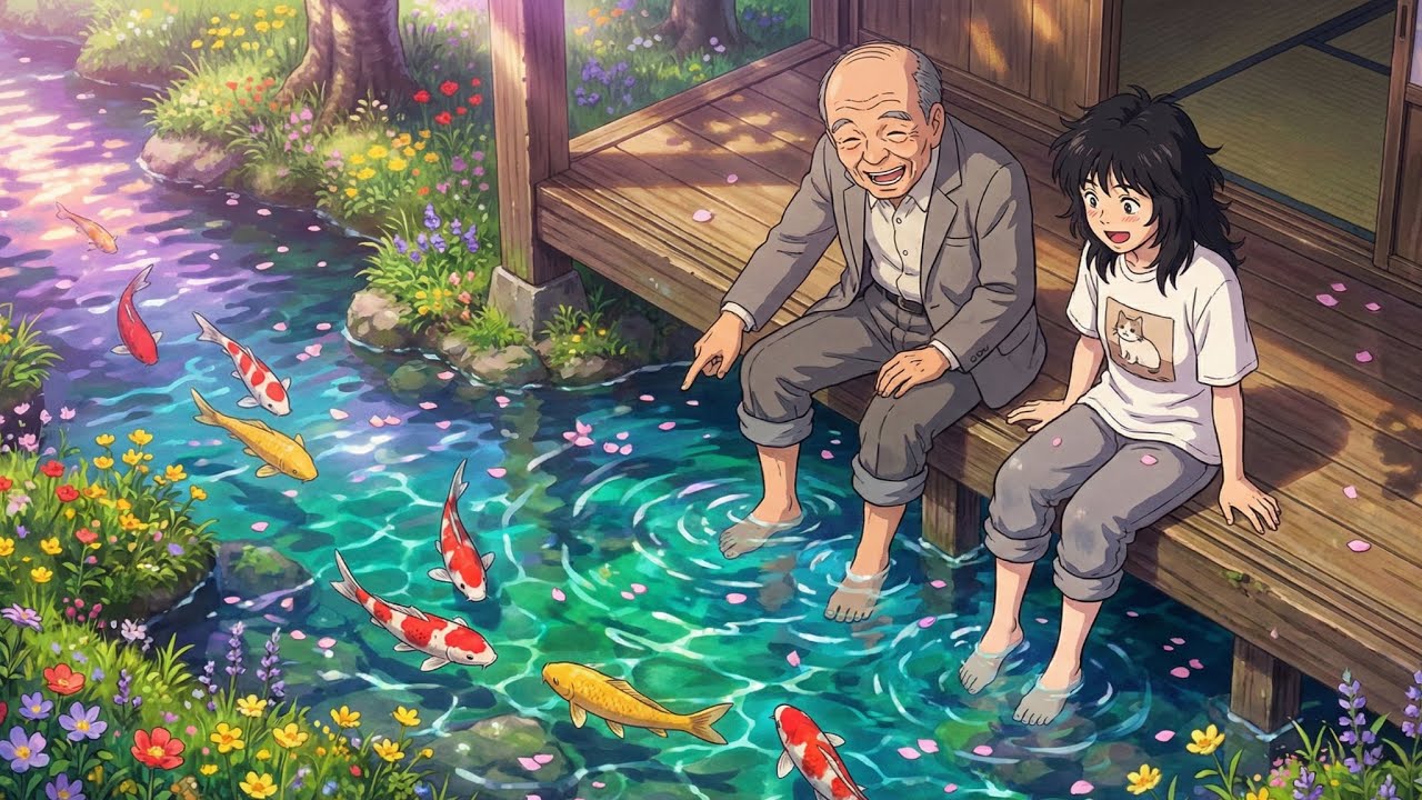 The Secret Behind the Old Door 🎐 Summer Escape & Cold Udon | Ghibli Vibe ASMR