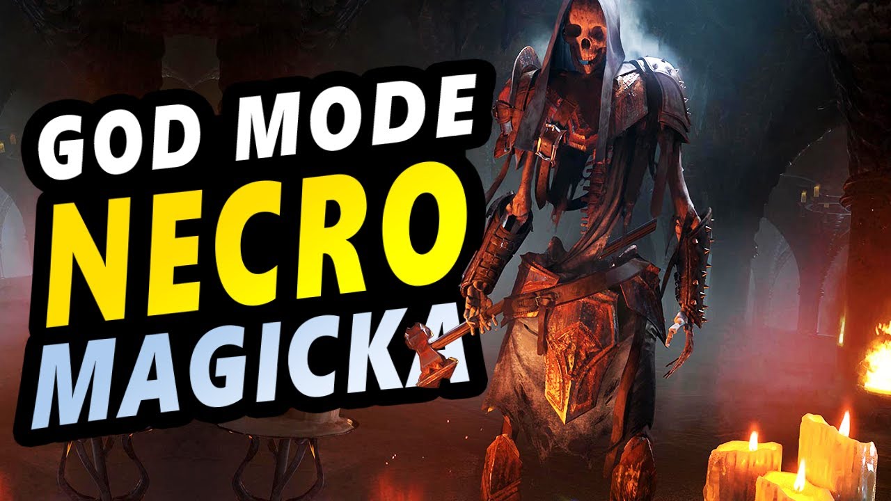 ESO - SOLO MAGICKA NECROMANCER - God Mode - Easiest OP Magicka Necro Build