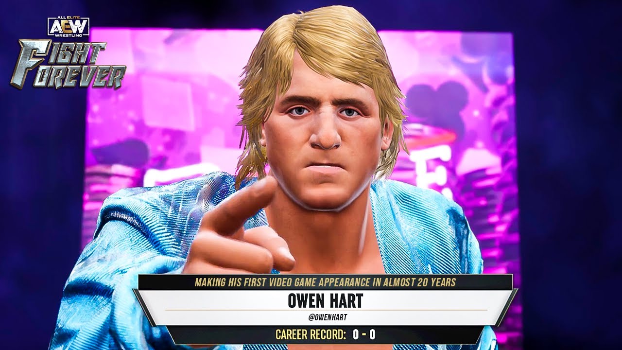 AEW Fight Forever: Owen Hart First Look!