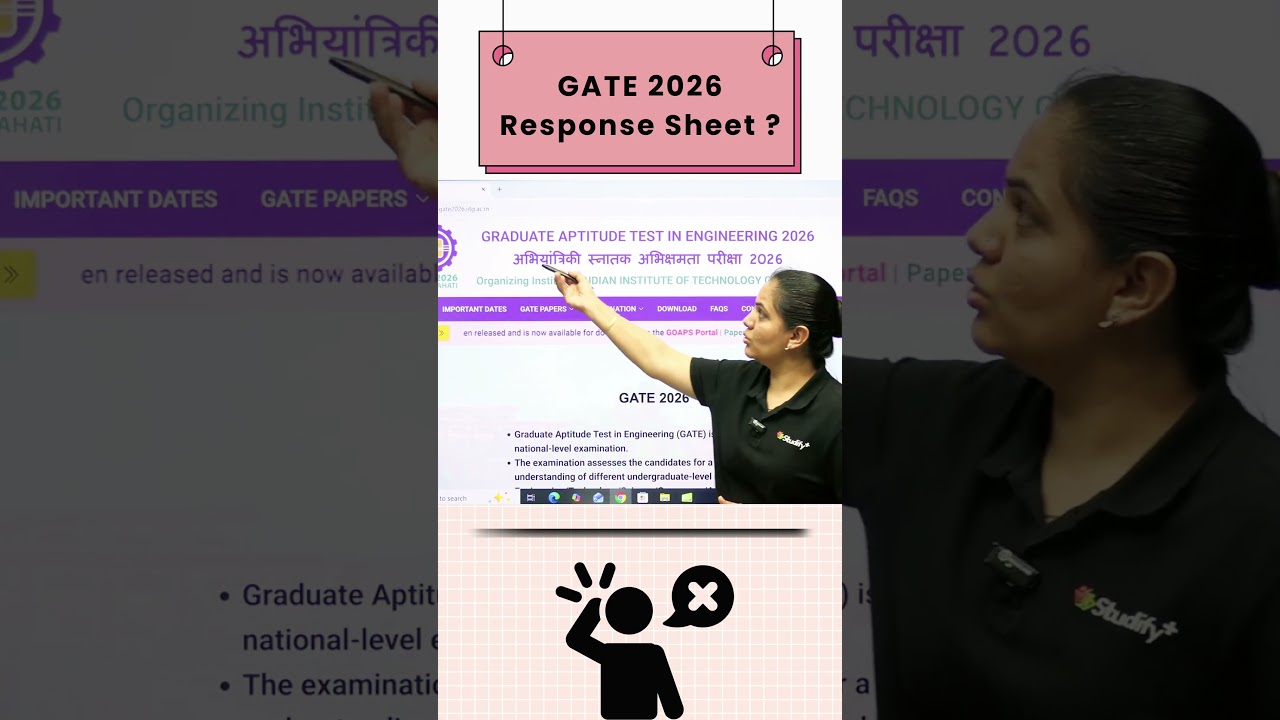 GATE 2026 Response Sheet Release Date? 🔥#Shorts #priyankasharma