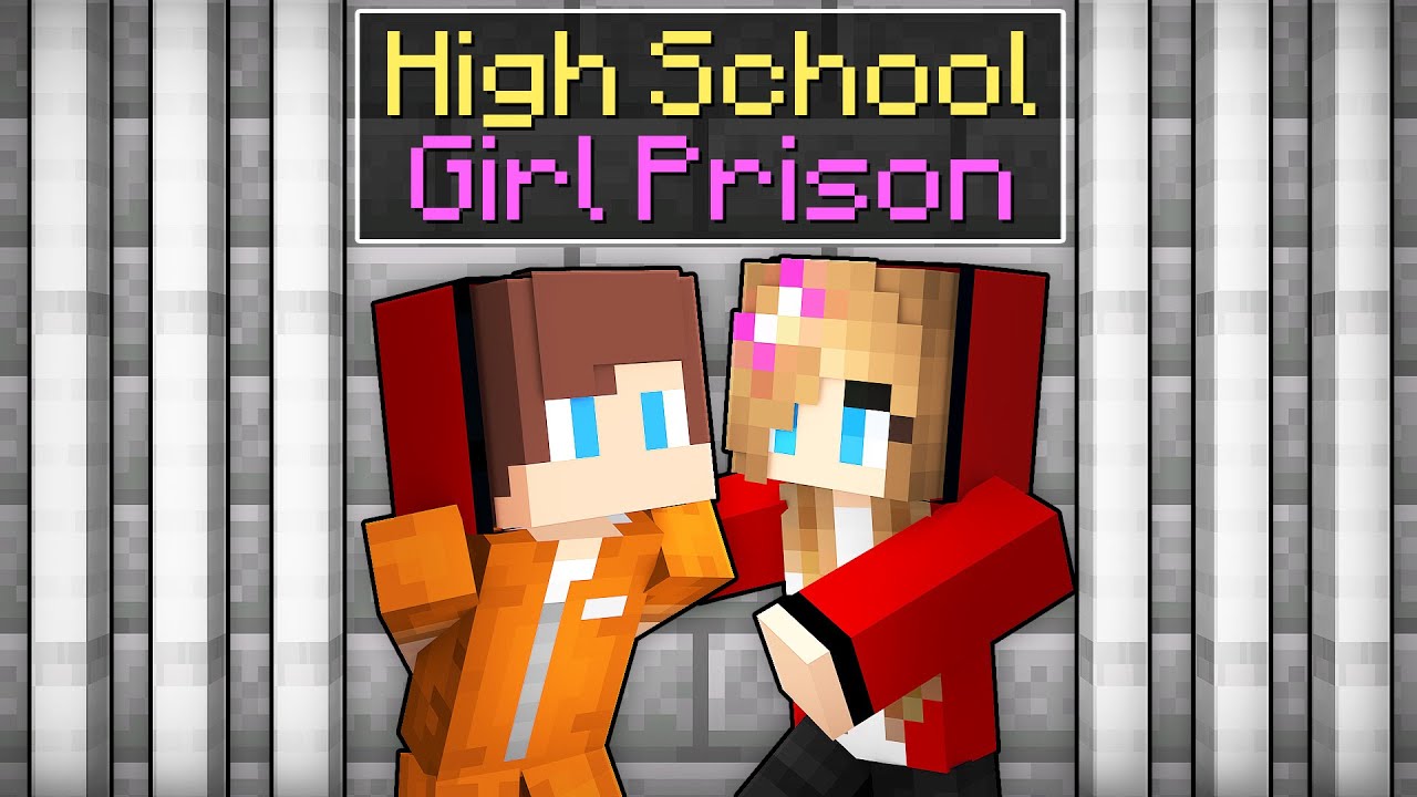 Maizen LOCKED In High School Girl's Prison in Minecraft! - Parody Story(JJ and Mikey TV)