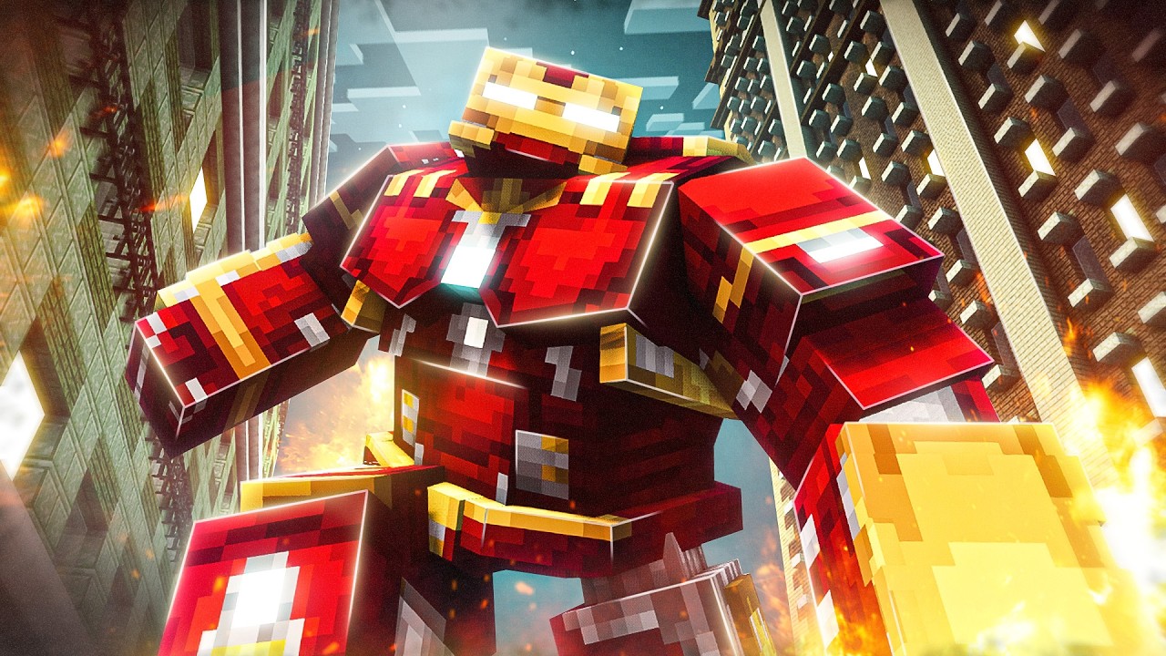 The HULKBUSTER In Minecraft?! - (Fisk's Superhero Mod)