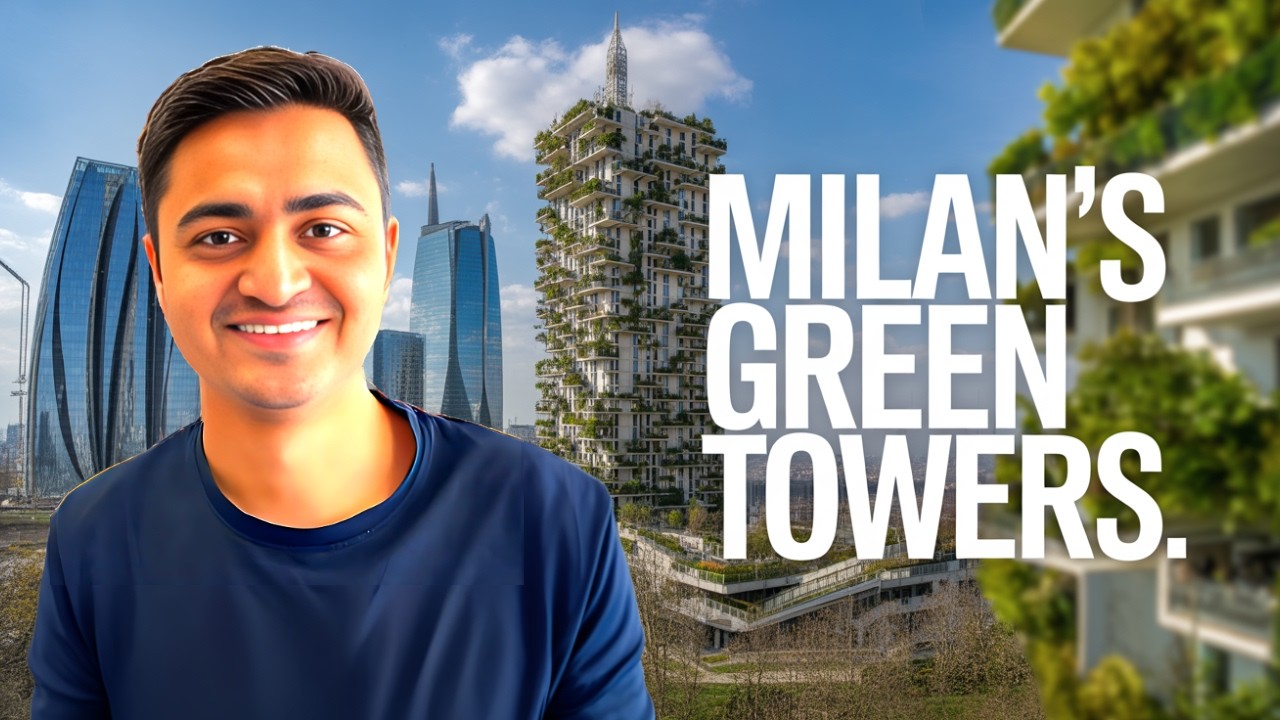 Milan Vertical Forest 🌿 | Eco-Friendly Skyscraper Tour in Italy 🇮🇹