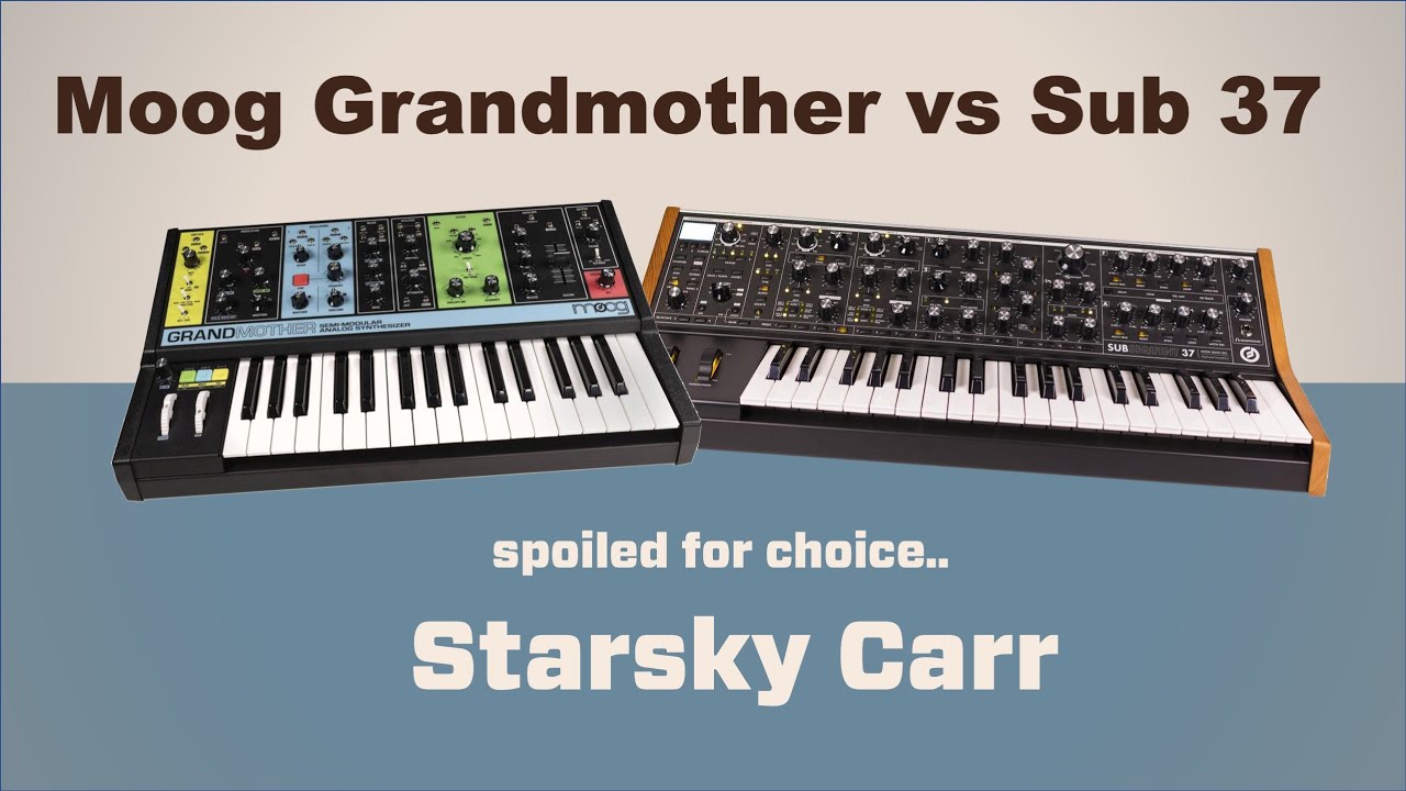 Moog Grandmother vs Sub 37 // review and demo