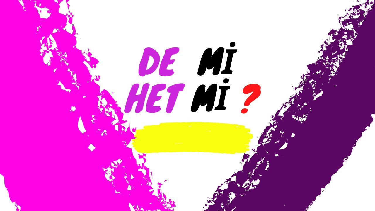 de mi, het mi?