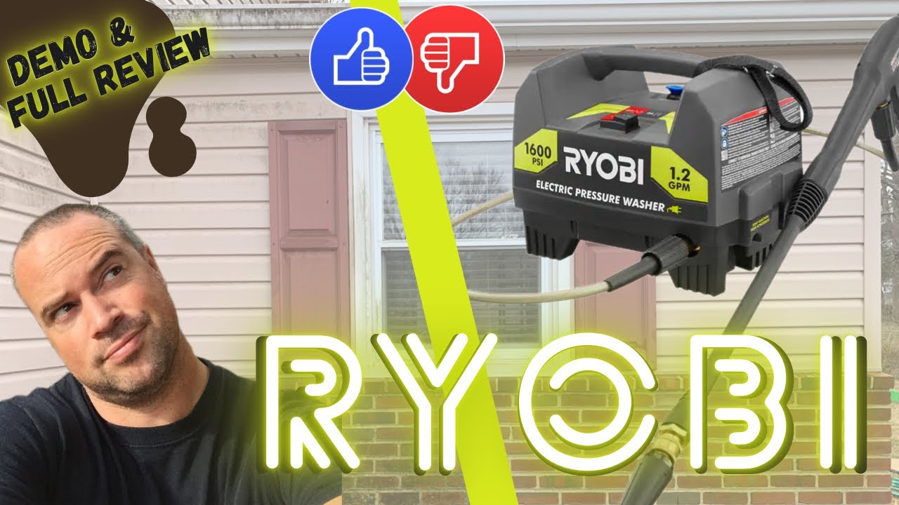 New RYOBI 1600 psi DEMO & REVIEW-1.2 gpm Electric Compact Pressure Washer