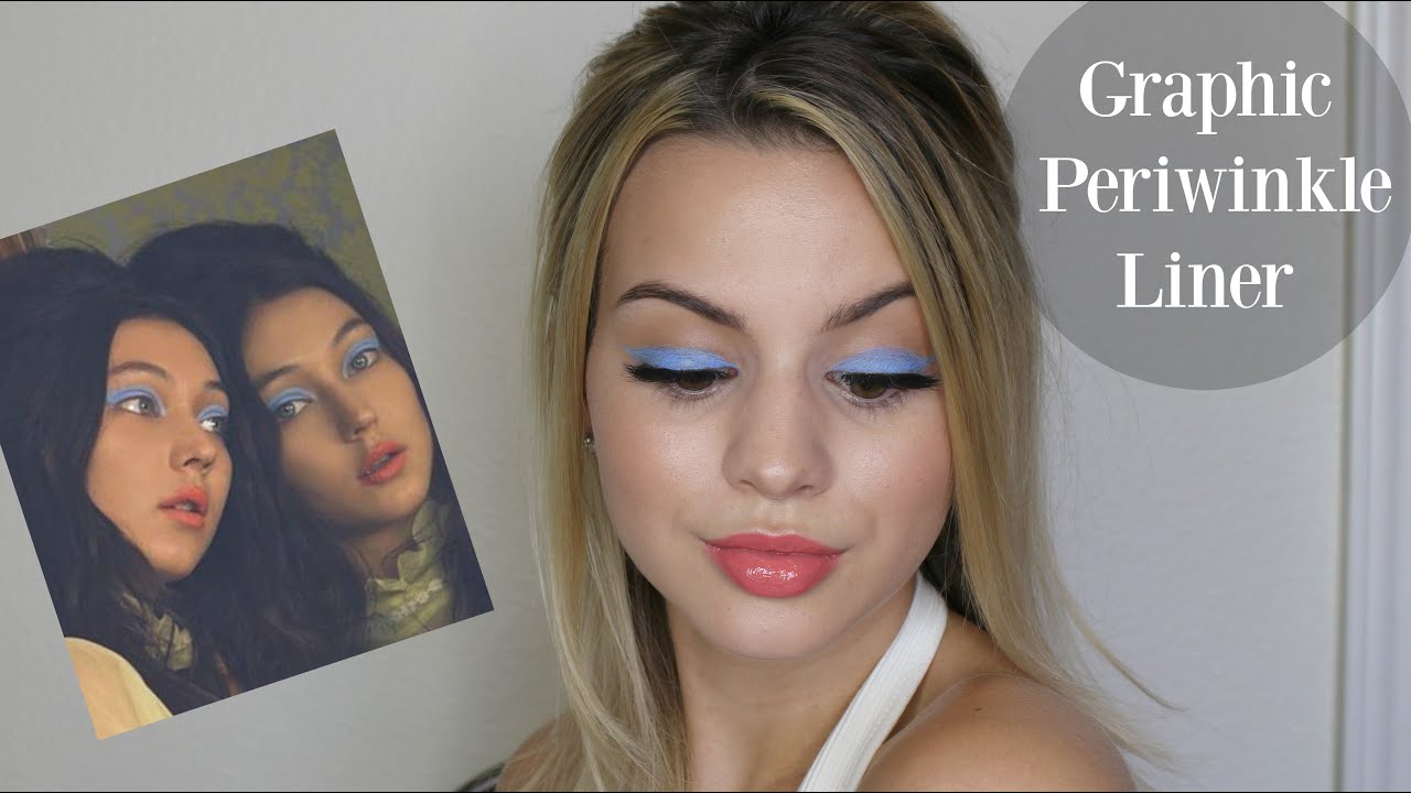 Editorial Inspiration | Graphic Periwinkle Liner