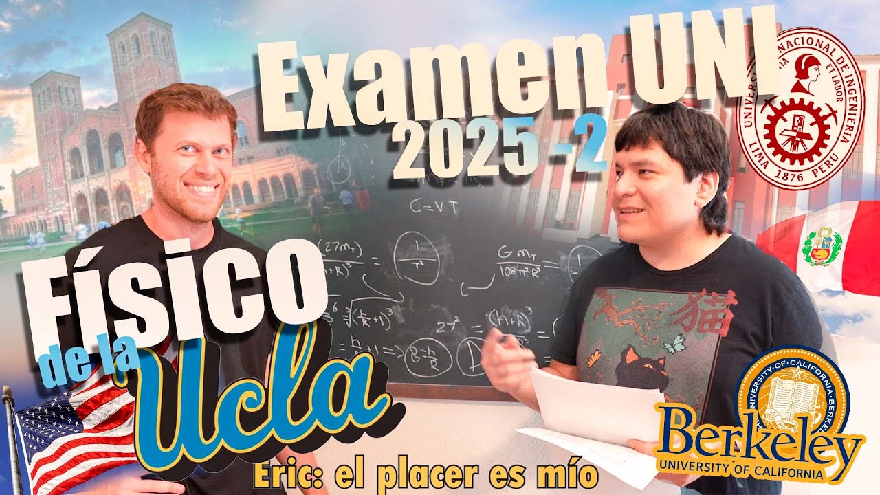 👱🏻Gringo FÍSICO de la UCLA reacciona y resuelve una del examen UNI 2025-2 (de paso aprende español)