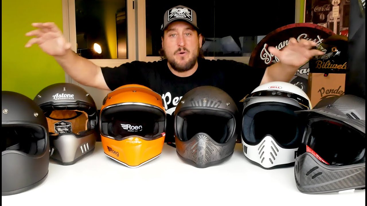 Comparativa cascos retro MX clásico tipo cross by Iguana Custom