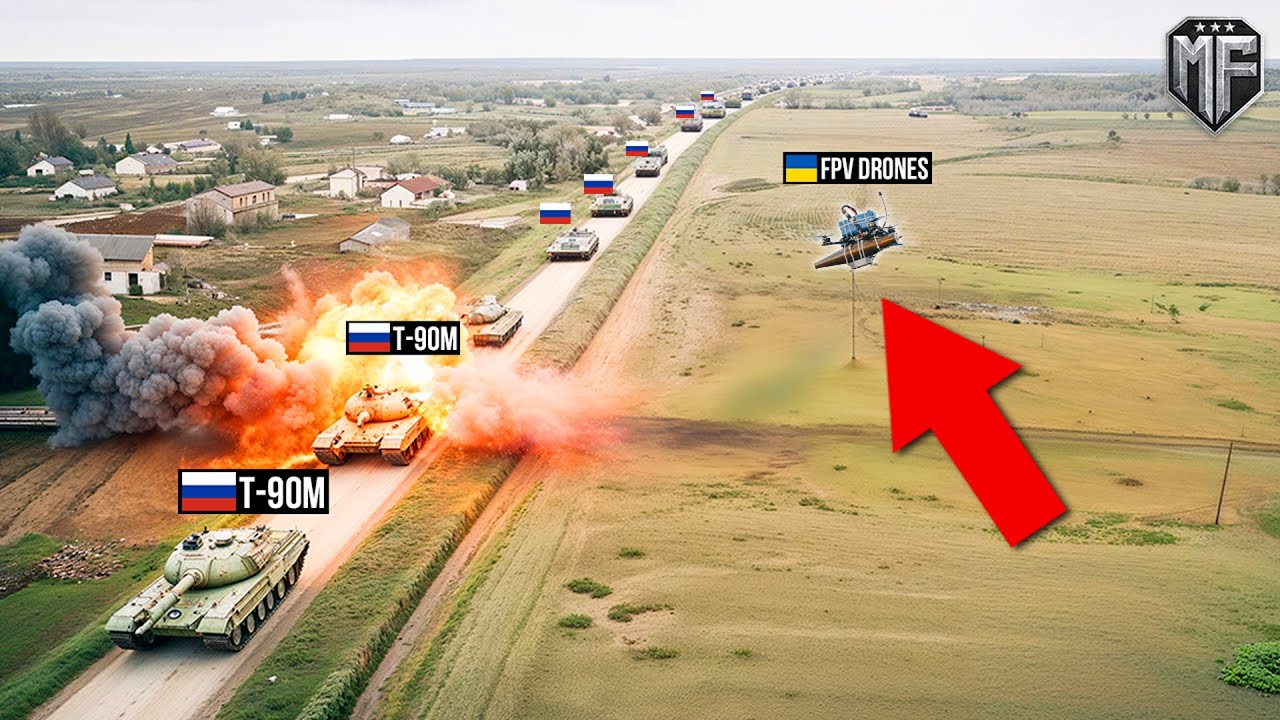 Russian &ldquo;INVINCIBLE&rdquo; T-90M Tanks Break Through Ukrainian Drone Defenses - Then THIS Happened...