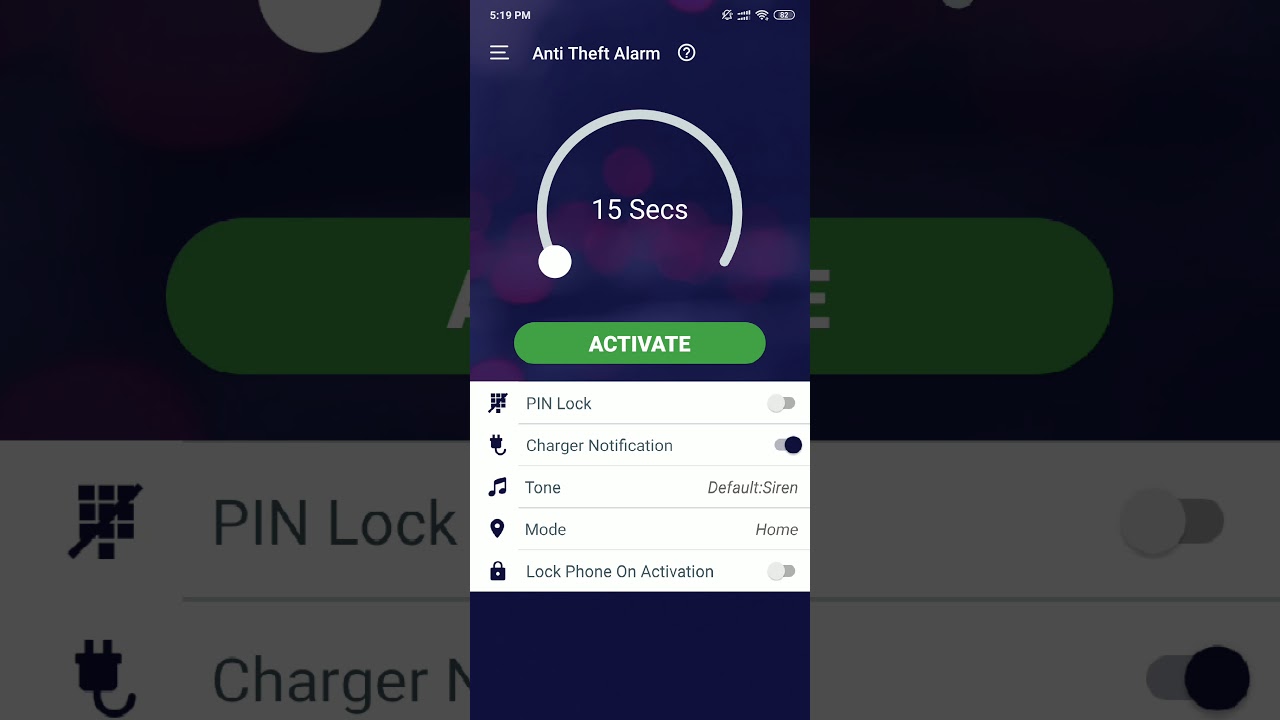 Anti theft alarm - Save Your Mobile from Theft