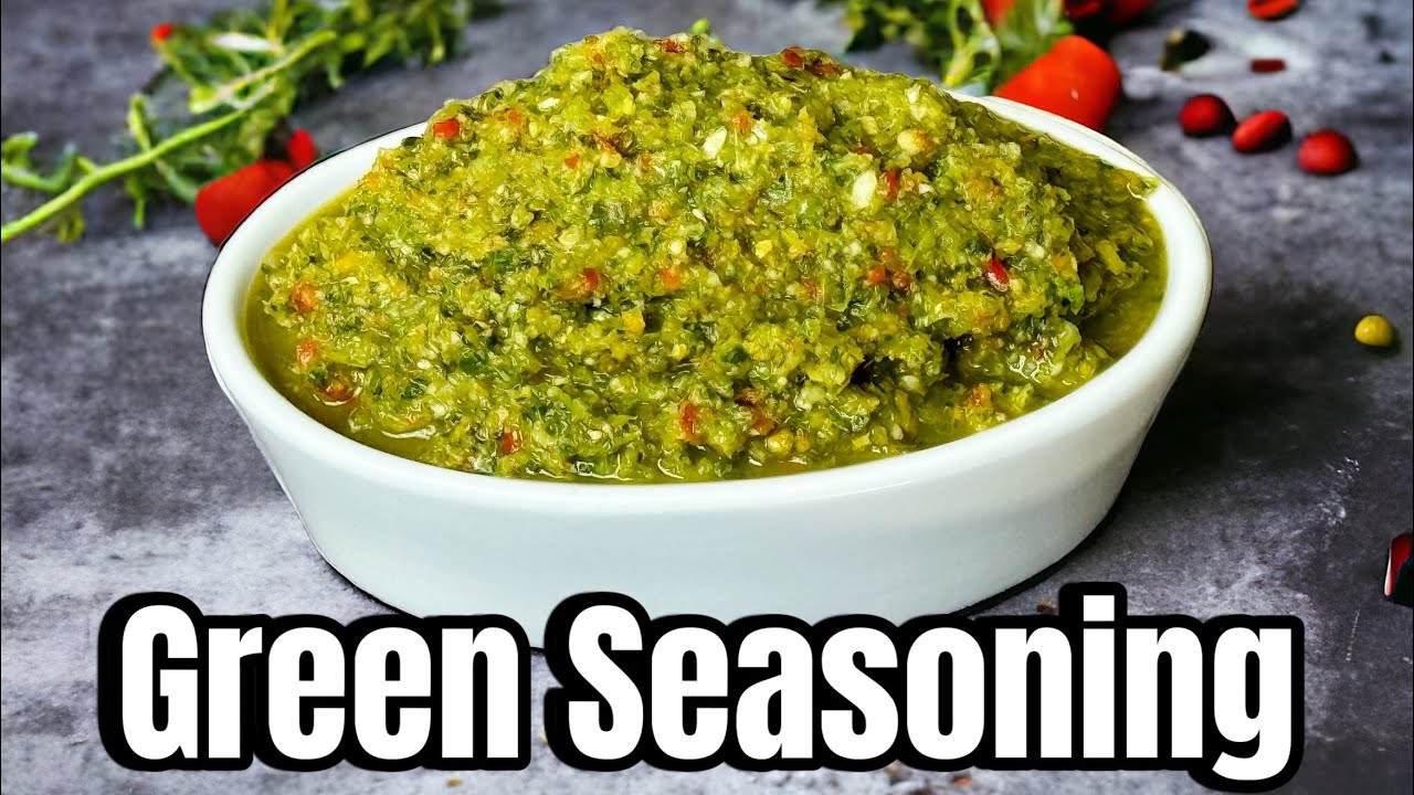 Guyanese Green Seasoning || Caribbean Green Seasoning #guyaneserecipe #viralvideo #recipe