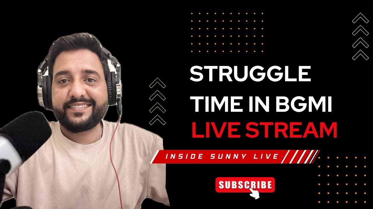 struggle TIME in BGMI | BGMI Live STREAM| Inside Sunny Live | #bgmi #shortsfeed
