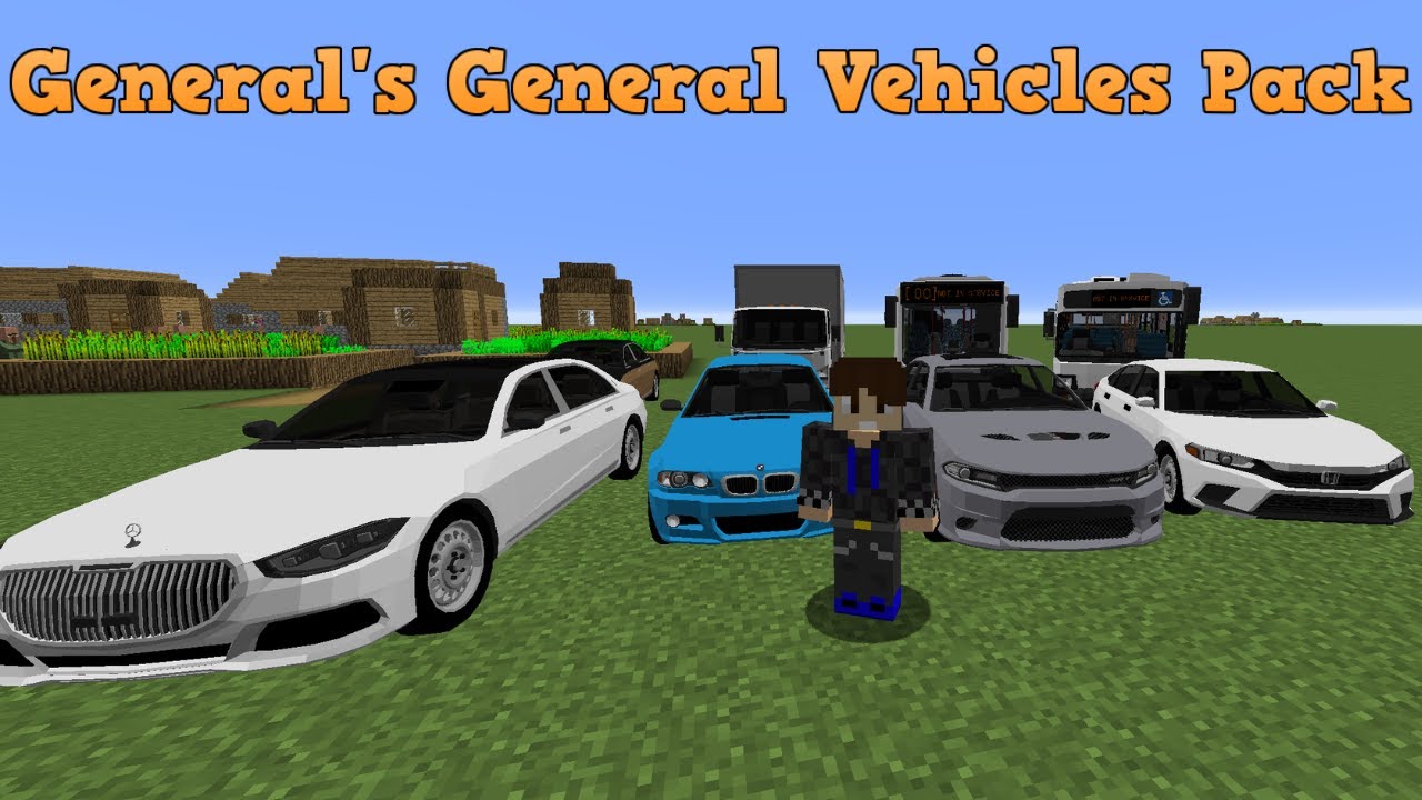 General's General Vehicles Pack Najlepszy mod samochodowy | Лучший мод на машины 1.12.2 / 1.16.5