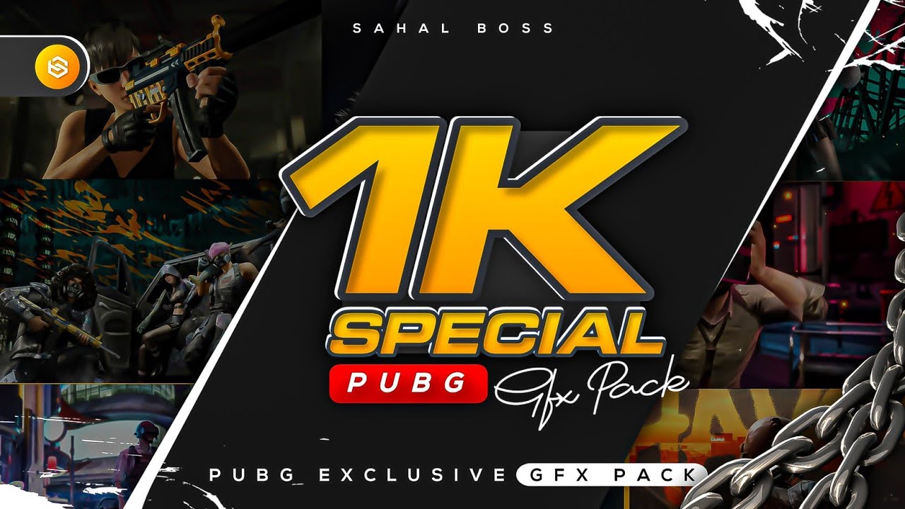 1k Special Pubg Gfx Pack | Free Download | Sahal boss