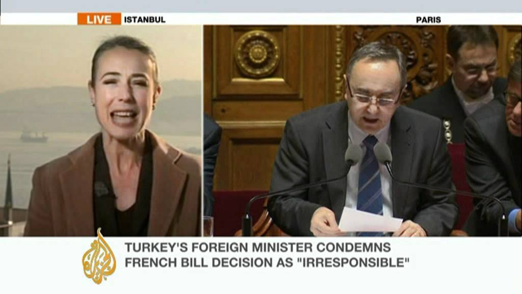 Anita McNaught reports on France's 'genocide' vote