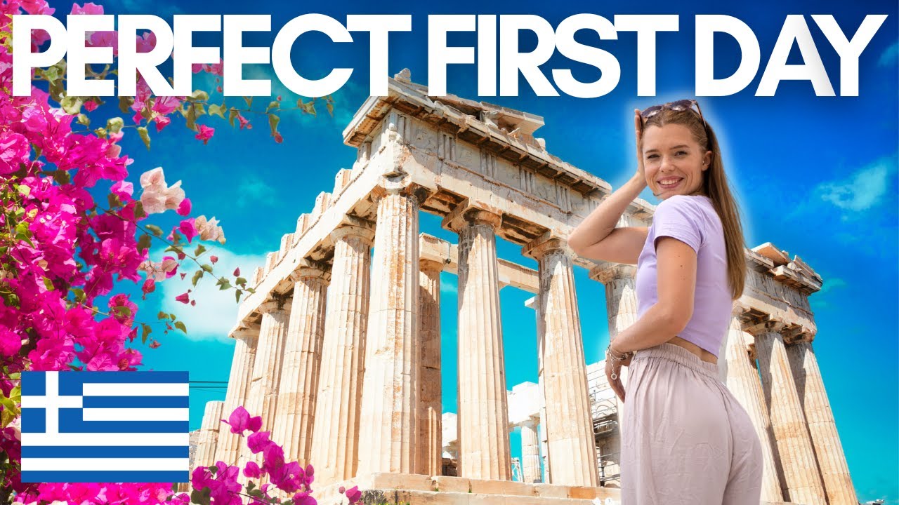 How to have the PERFECT FIRST DAY in Greece😍🇬🇷 Eating iconic GREEK FOOD