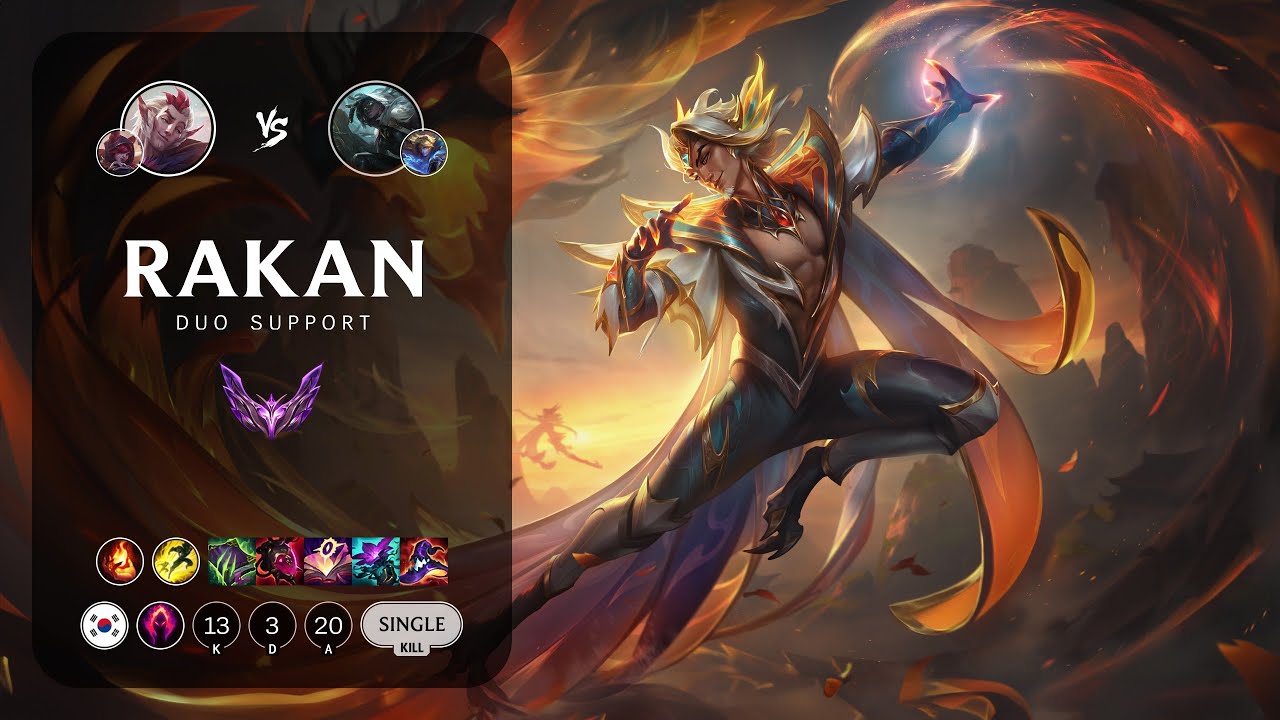 Rakan Support vs Senna - KR Master Patch 14.8