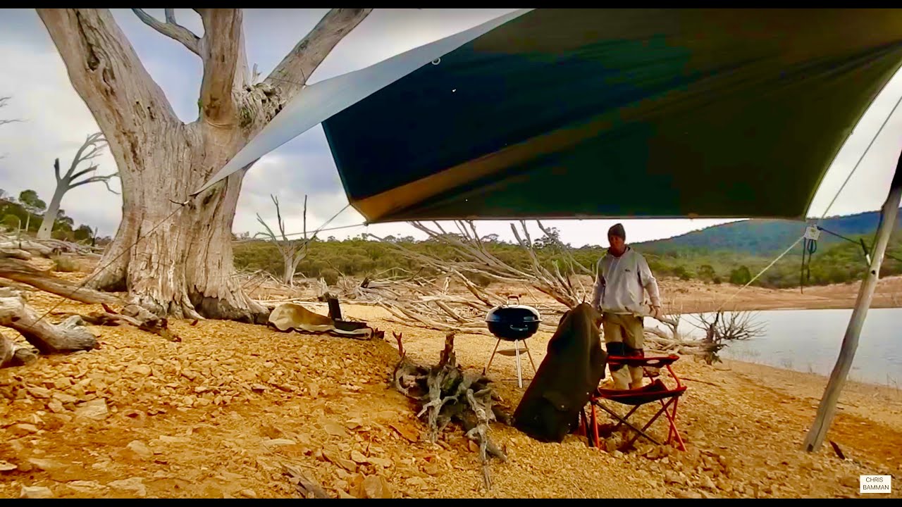 Solo Alpine Lake Boat Camping Adventure..