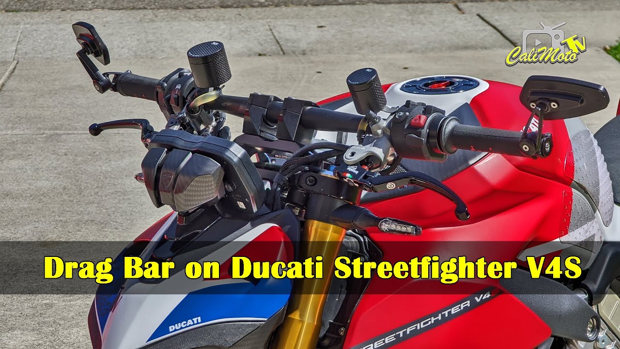 Rizoma Drag Bars Installed on Ducati Streetfighter V4S