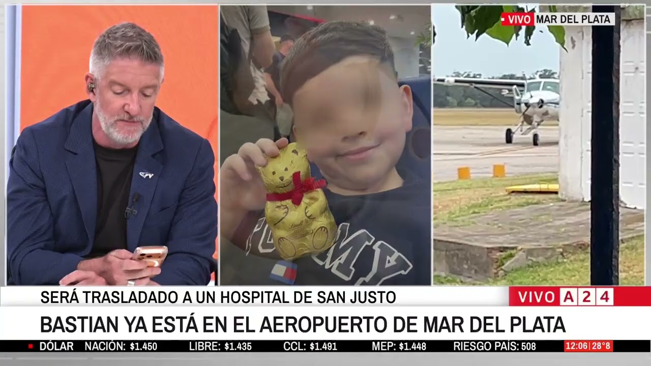 🔴 Comenzó el traslado de Bastian: habló la madre