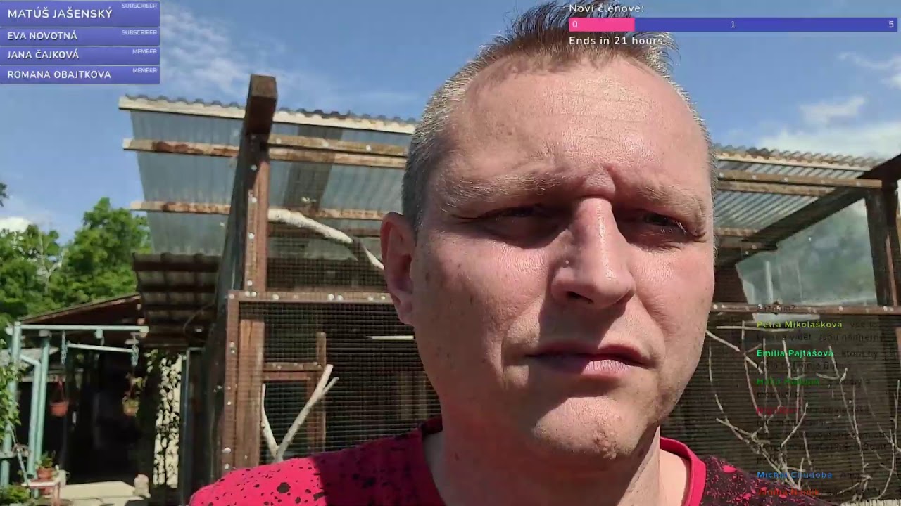 Stream ze zahrady + dokrmov&aacute;n&iacute; │KorelyEu